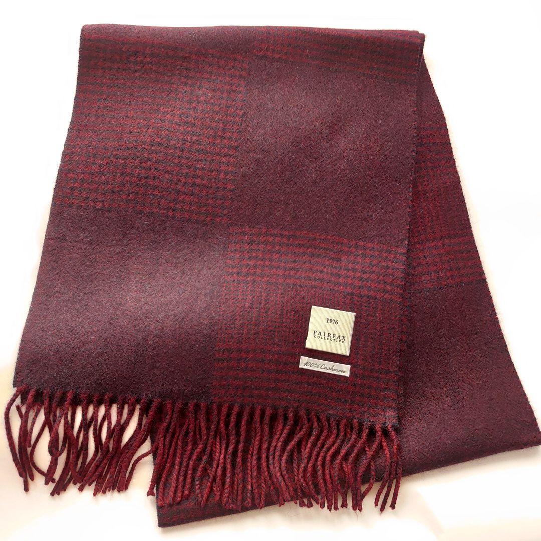 ●FAIRFAX Cashmere 100% Thick Scarf