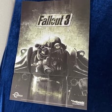 Fallout 3 Poster Power Armor Only Rare Authentic Bethesda 2008