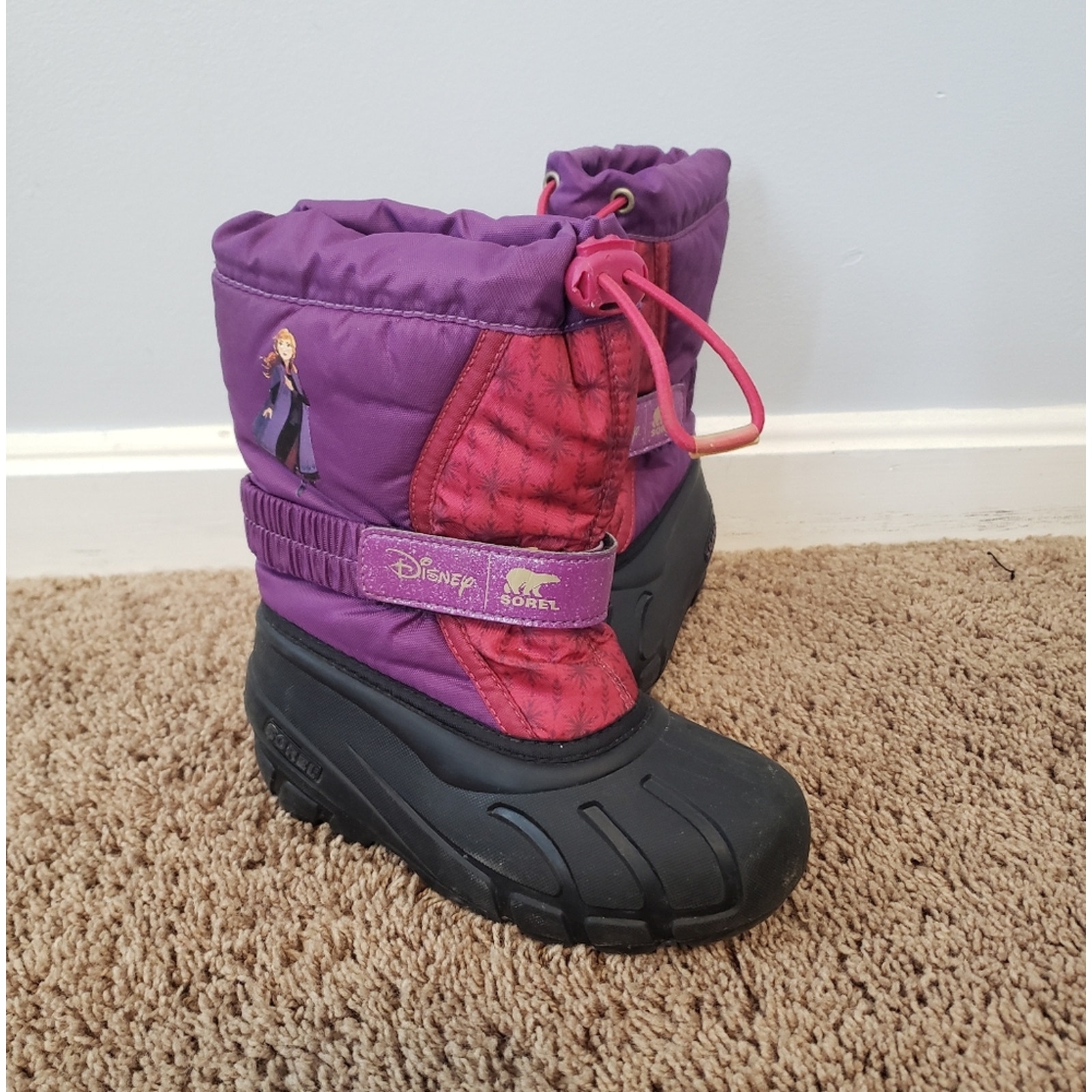 Sorel Flurry disney elsa frozen snow boots girls little kid 12