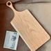Classic Maple Cutting Board with Handle, Wooden Dinner Plate, Deli Board