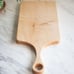 Classic Maple Cutting Board with Handle, Wooden Dinner Plate, Deli Board