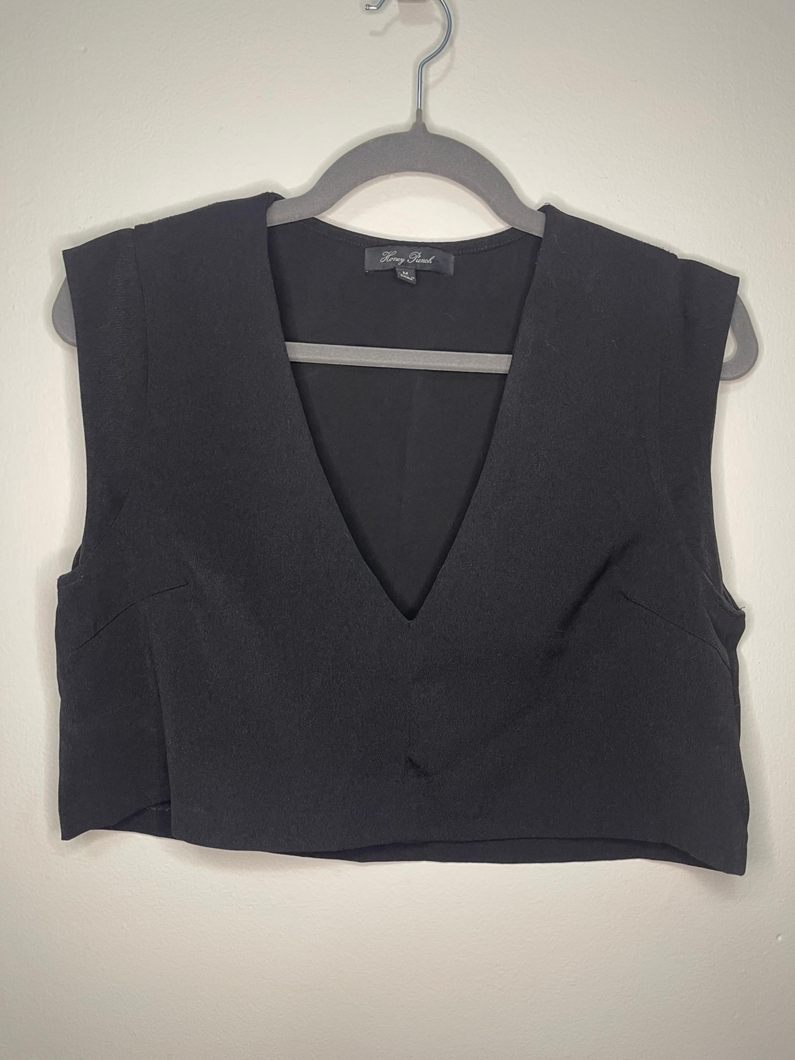 Structured Goth Crop Black M