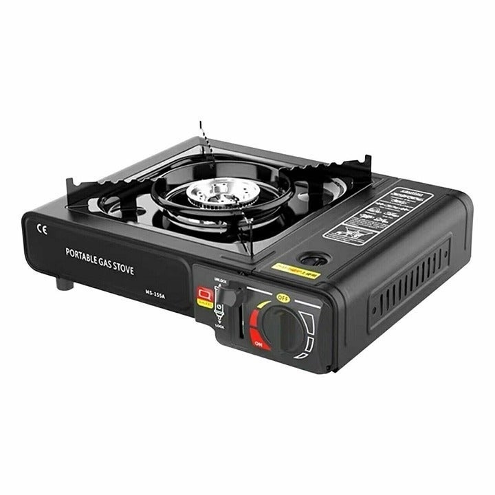 Portable Gas Stove Butane only Camping Stove, Adjustable Aluminum Burner