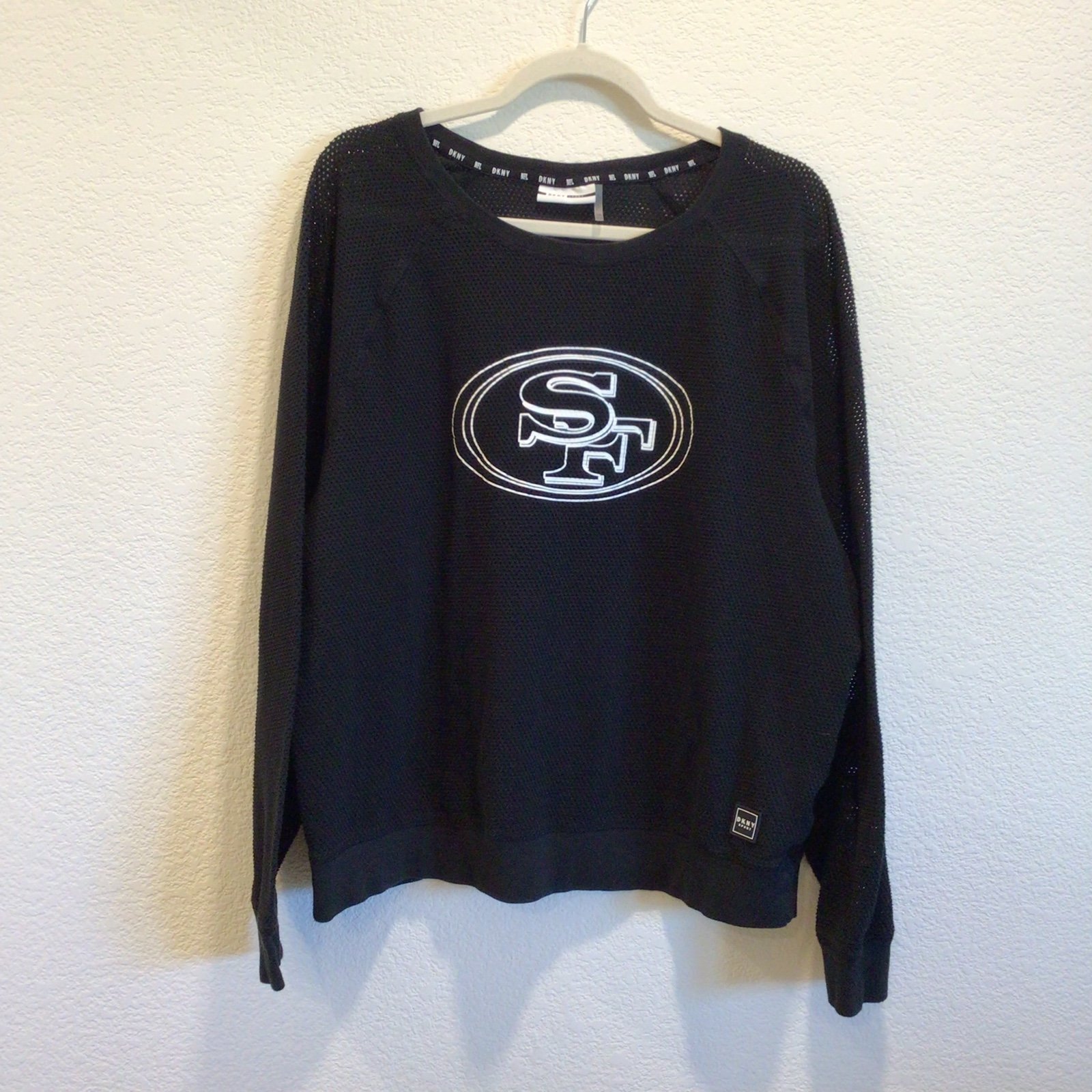DKNY NFL Collaboration 49rs Mesh Shirt Size XXL