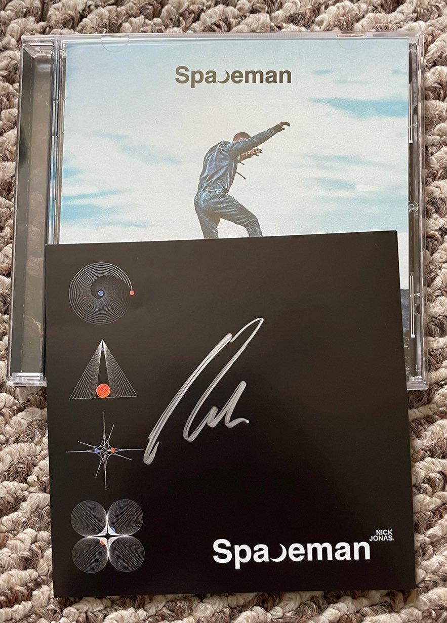 NICK JONAS SPACEMAN ALBUM SIGNED