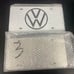 VW Brand New Front Vanity Metal Plate Frame Holder (2 Pack)