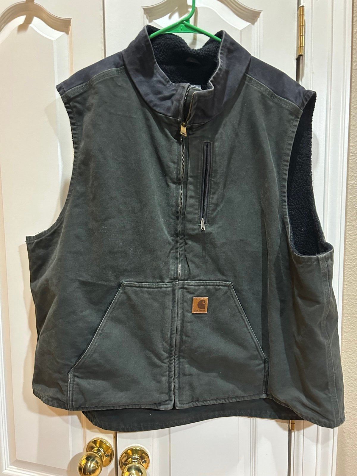 Carhartt 3XL Vest V33 canvas Sherpa vest