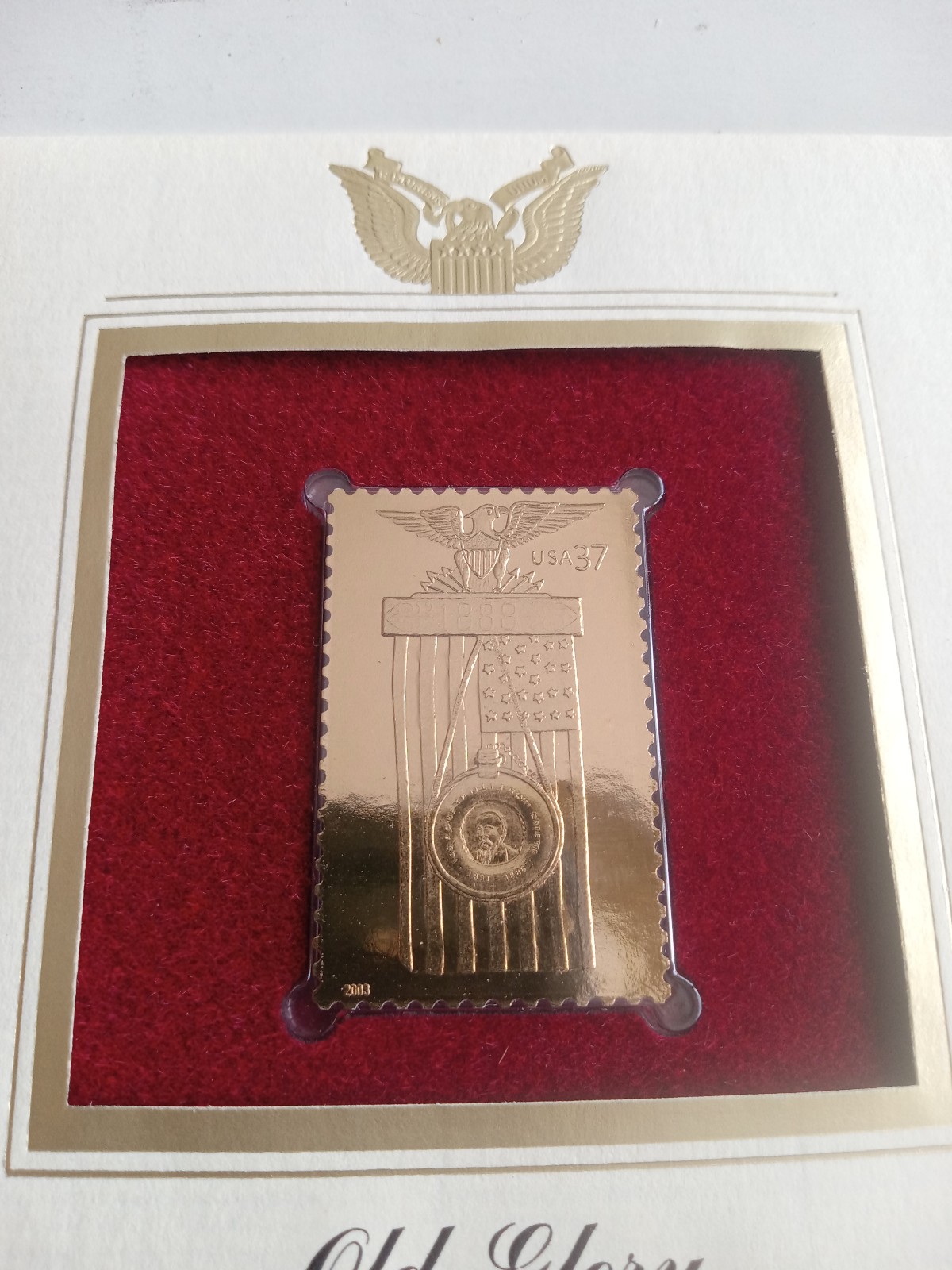 Gold stamp