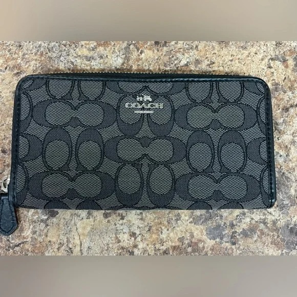 EUC Coach C Canvas Wallet