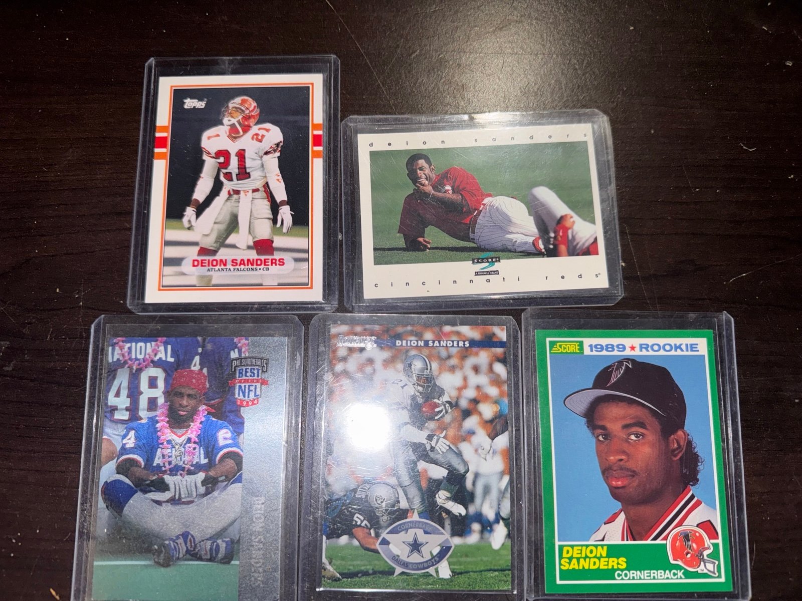 Deion Sanders Topps Traded Rookie cards for sale message me for prices