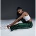 NEW Nike Windrunner Women's High-Waisted Woven Open-Hem Gorge Green Pants NWT XL
