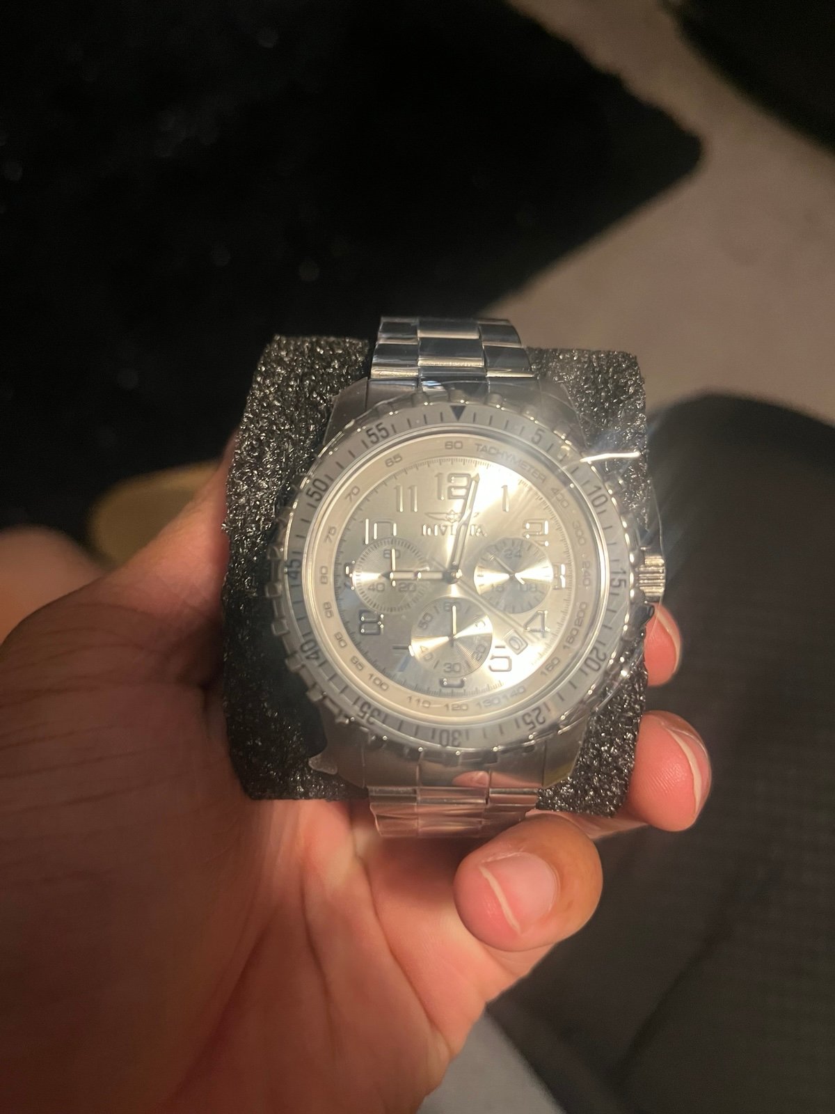 Silver Invicta Watch
