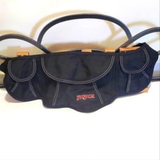 Jansport Vintage Y2K Tactical Black Nylon Shoulder Crossbody Bag