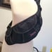 Jansport Vintage Y2K Tactical Black Nylon Shoulder Crossbody Bag