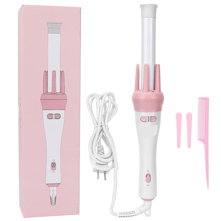 Professional Ceramic Curling Iron, Hair Waver Automatic 360° Rotating Hair