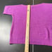 Lauren Ralph Lauren Medium Magenta 100% Linen 3/4 Sleeve Open Knit Mesh Top