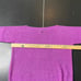 Lauren Ralph Lauren Medium Magenta 100% Linen 3/4 Sleeve Open Knit Mesh Top