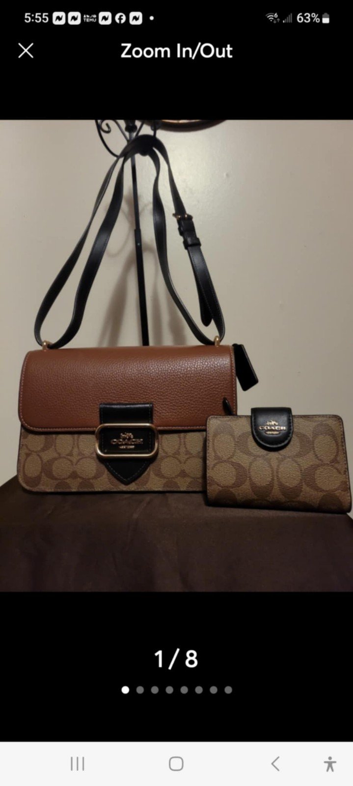 Coach Handbag with wallet