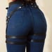 Leather Body Harness WaistThigh Lingerie