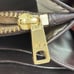 Lauren Ralph Lauren Wristlet Wallet Brown Croc Embossed Leather Zip Around