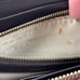 Lauren Ralph Lauren Wristlet Wallet Brown Croc Embossed Leather Zip Around