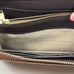 Lauren Ralph Lauren Wristlet Wallet Brown Croc Embossed Leather Zip Around