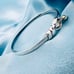 Excellent Condition Tiffany & Co. Hook & Eye K18 Silver Combination Bracelet