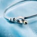 Excellent Condition Tiffany & Co. Hook & Eye K18 Silver Combination Bracelet