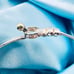 Excellent Condition Tiffany & Co. Hook & Eye K18 Silver Combination Bracelet