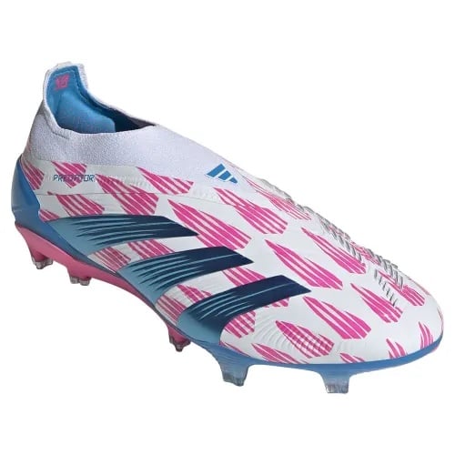 ADIDAS Predator Elite Laceless FG Boots Color: Ftwr White / Solar Blue / Solar P