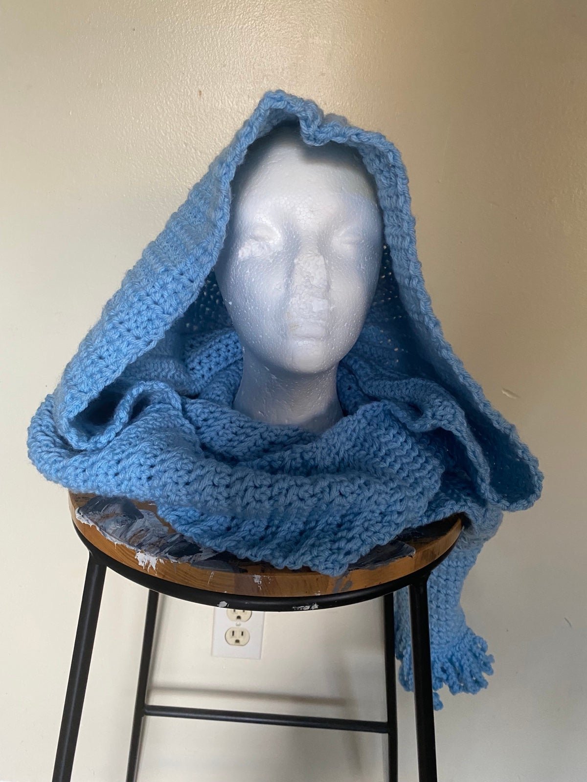 Crocheted Hooded Scarf