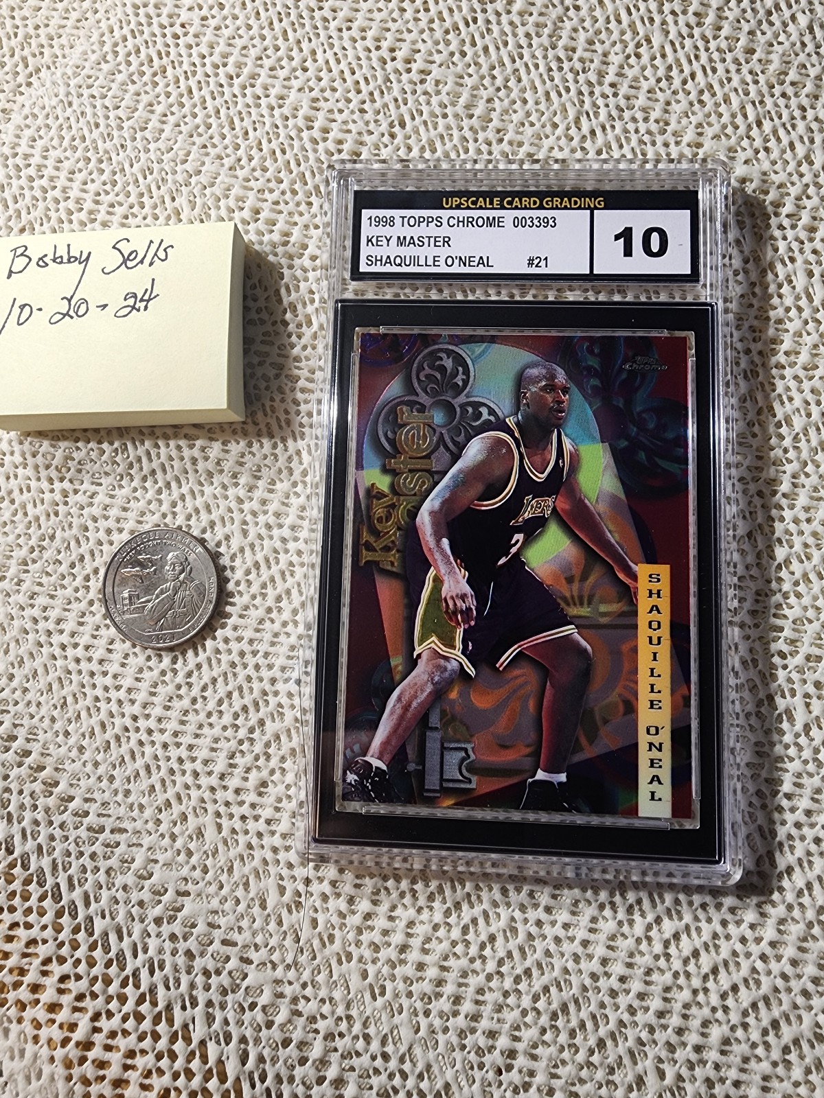 1997 TOPPS CHROME SEASON'S BEST KEY MASTER #21 SHAQUILLE O'NEAL UGA 10 GEM MINT