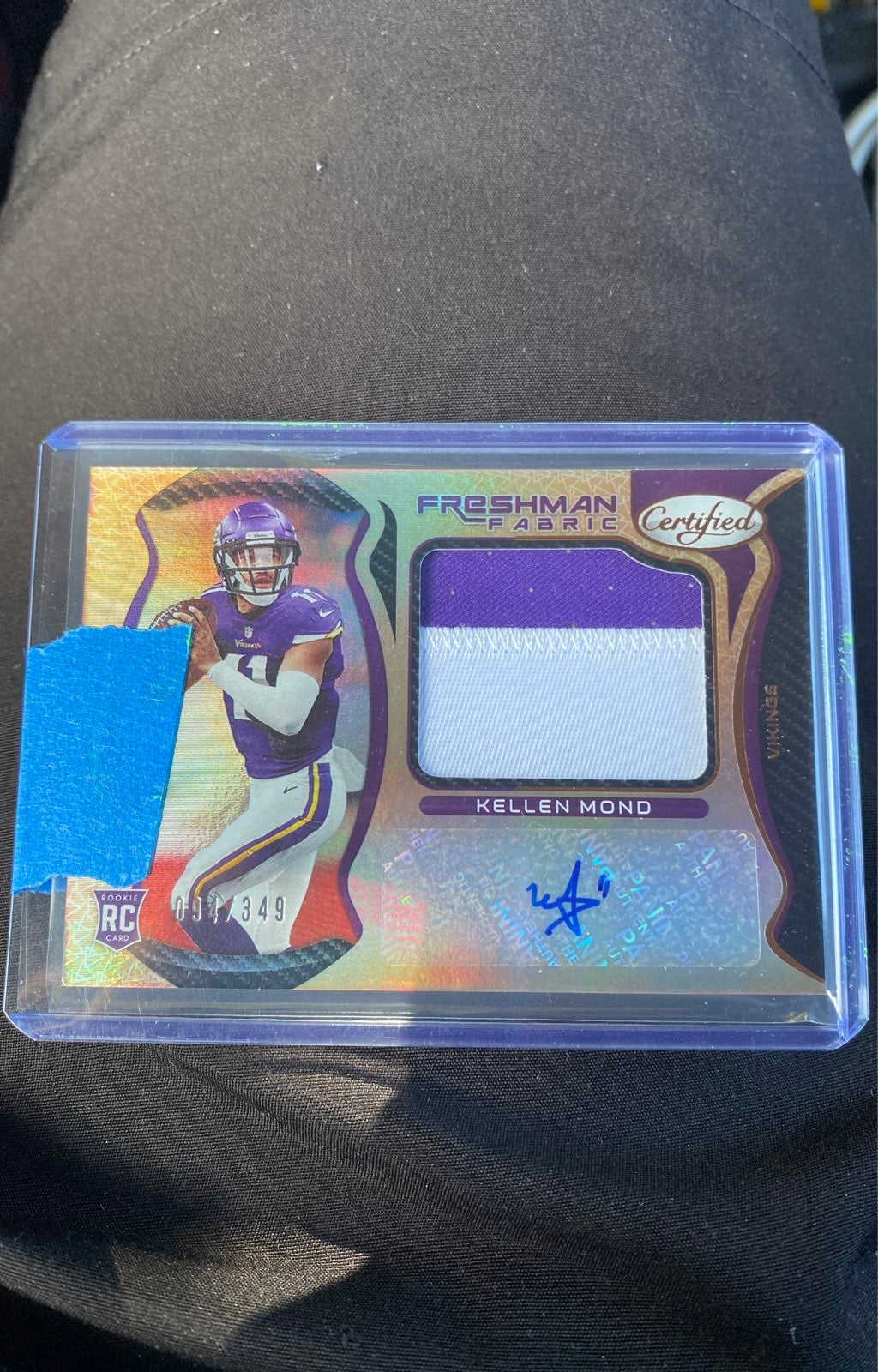 2021 Certified Kellen Mond Rookie Qb -vikings Rpa Auto 94/349