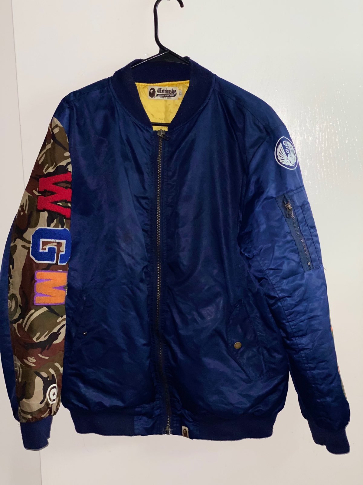 Bape Jacket Flight/Bomber Coats & Jackets for Men   Mercari