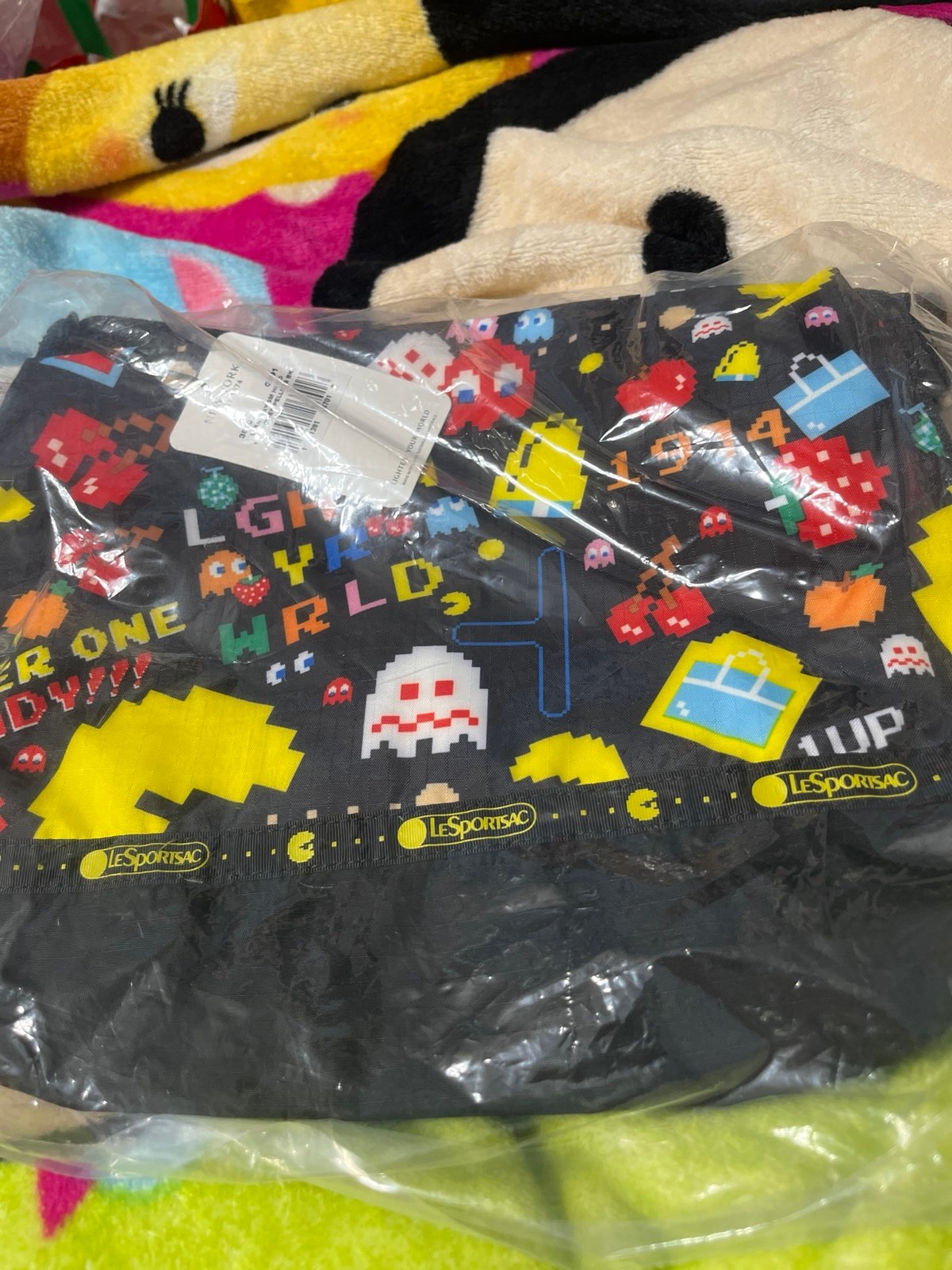 Lesportsac Pacman Everyday Small Hobo 1974 Power Pellets BK