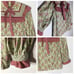 Cottagecore Prairie Skirt Set Ruffle Hem High Neck, Mauve and Sage Green Prairie
