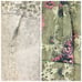 Cottagecore Prairie Skirt Set Ruffle Hem High Neck, Mauve and Sage Green Prairie