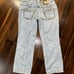Y2K Style Just Cavalli Light Wash Denim Capri Length Low Rise Pants Waist 32