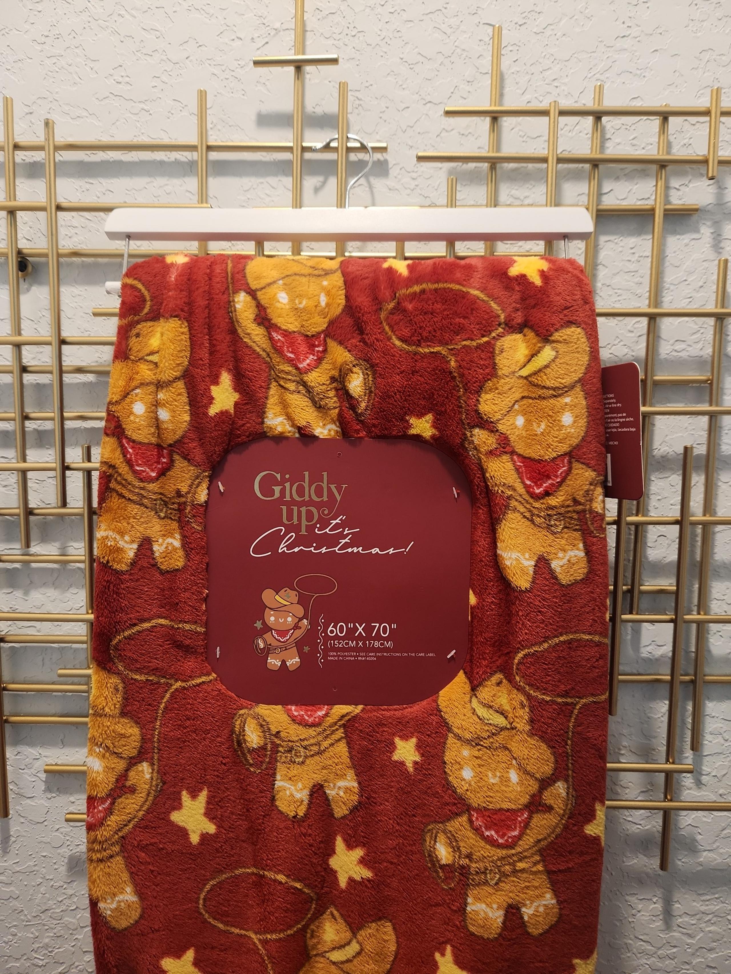 Cowboy Gingerbread Throw
