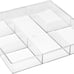 6-Section Clear Drawer Organizer