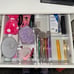 6-Section Clear Drawer Organizer