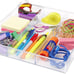 6-Section Clear Drawer Organizer