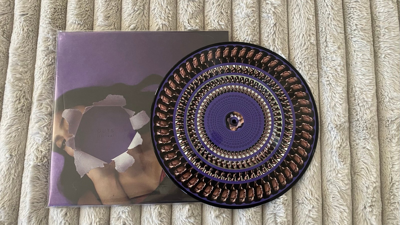 Olivia Rodrigo Guts Spilled Zoetrope Vinyl LP Blood Records # /1000