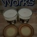 MARSHMALLOW FIRESIDE SINGLE-WICK Candle 4oz Set (2)-White Barn/Bath&Body Works
