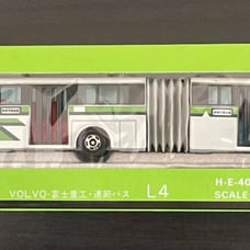 Tomy Long Tomica Volvo Bus White Green H-E-409 Scale 1/100 Expo 1985 L-4 New