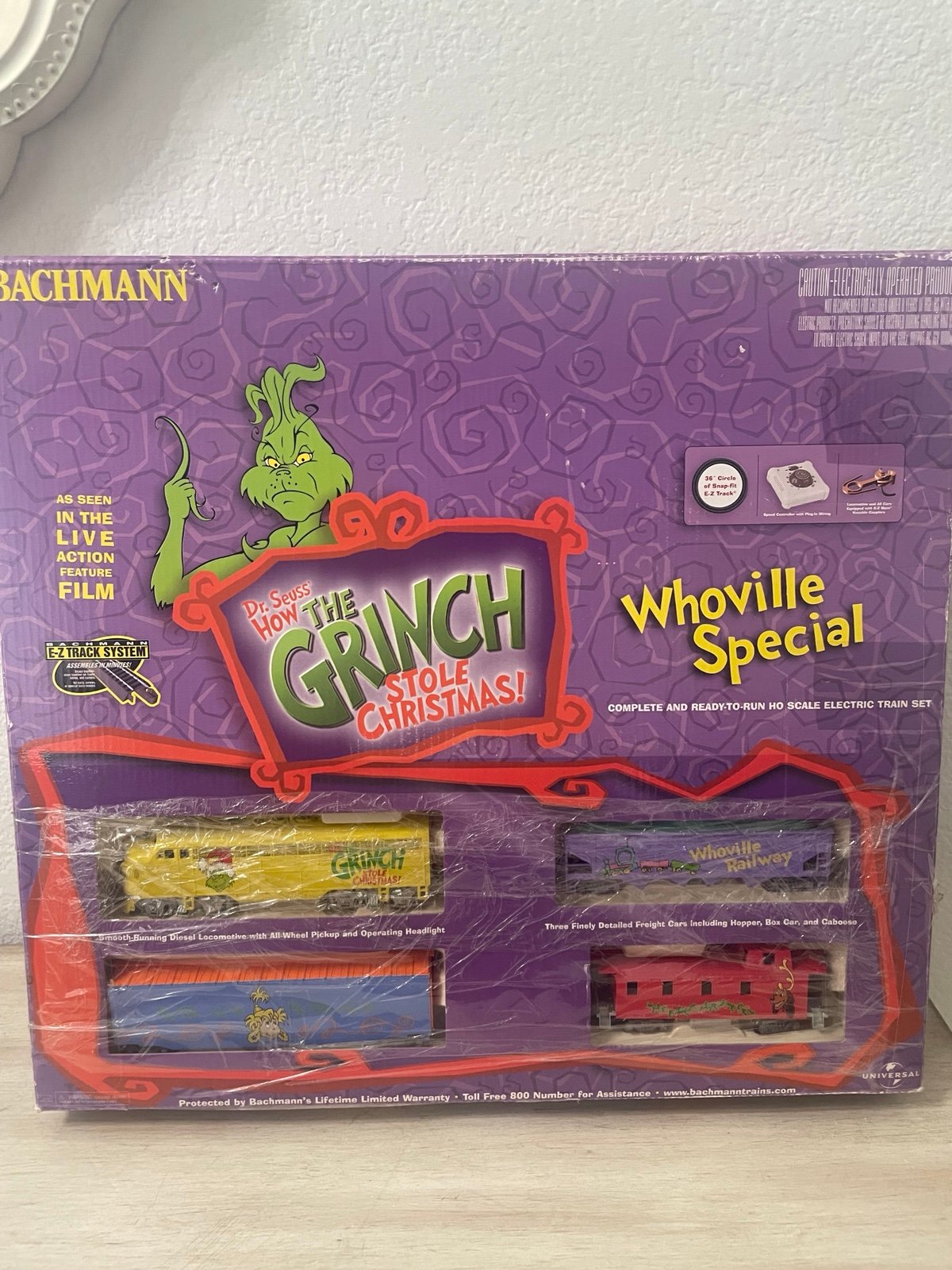 1990s the grinch Christmas train set
