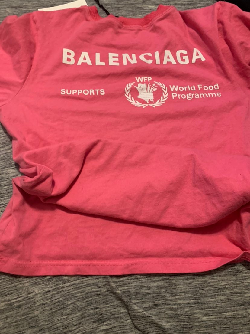 Pink balenciaga tee