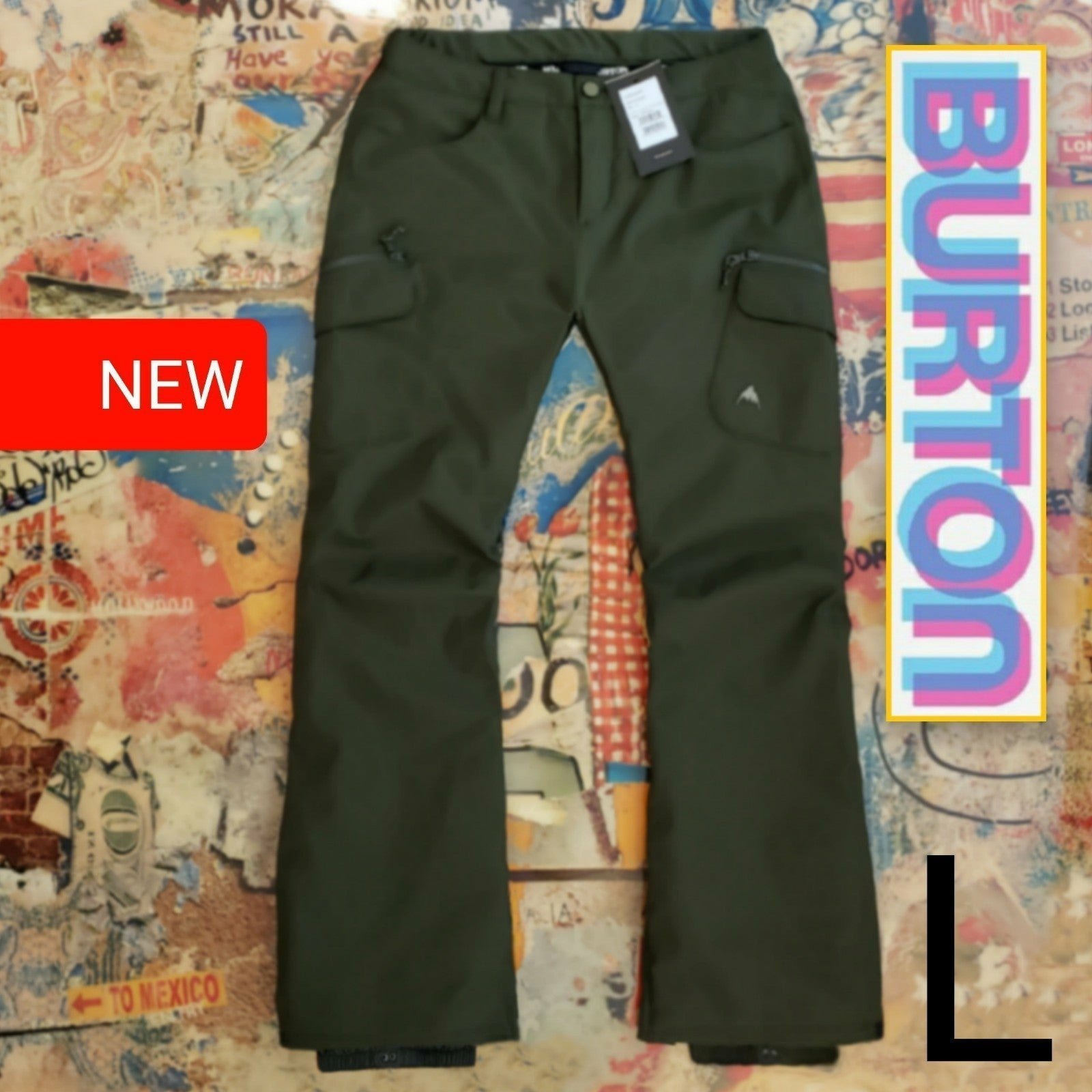 180+ New Burton Gloria Cargo Snowboard Pant / Ski Pant! L