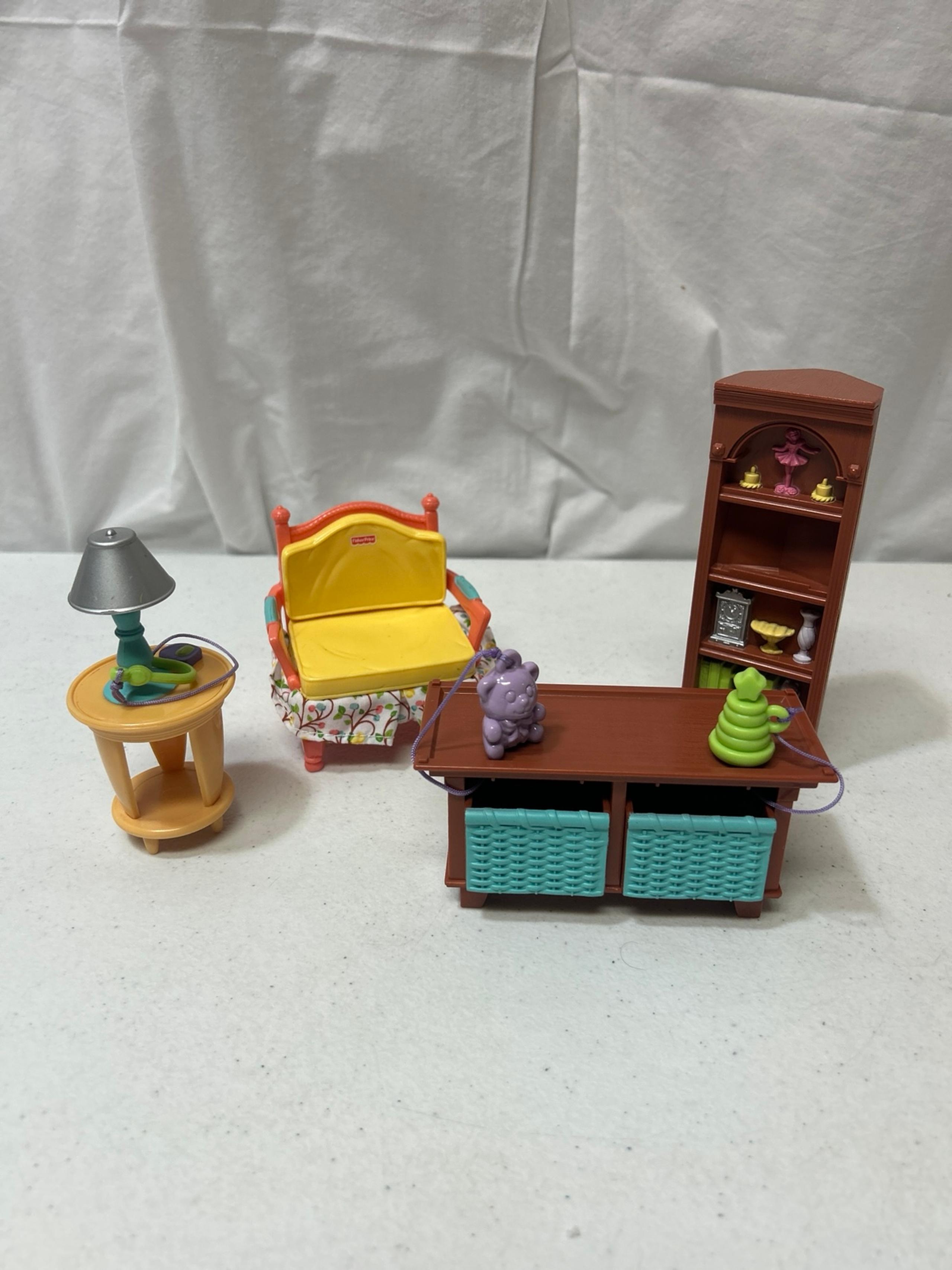 Fisher Price Loving Family dream house Living room dollhouse furniture lot