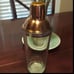 COCKTAIL SHAKER GLASS & COPPER LID 18 OUNCE NWT